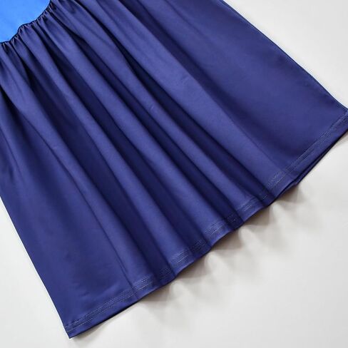 Ubeufun Blippii Dress Graphic Print Flutter Sleeve Blue Dress Outfit for Girls in Kuwait