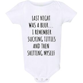 Last Night Was a Blur Funny Baby Bodysuit Breastfeeding Baby Funny Baby Clothes Funny Unisex Baby shirt