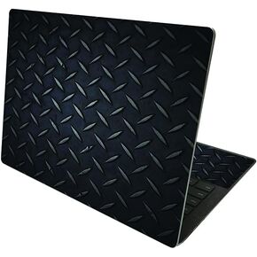 MightySkins Skin Compatible with Microsoft Surface Laptop 4 13.5" - Black Diamond Plate | Protective, Durable, and Unique Vinyl Decal wrap Cover | Easy to Apply and Change Styles | Made in The USA