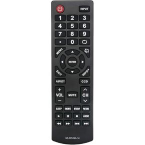 NS-RC4NA-14 Remote Control Replaced for Insignia TV NS-46D400NA14 NS-50D400NA14 NS-39L400NA14 NS-39D40SNA14 NS-32D201NA14 NS-46D40SNA14 NS-50DSNA14 NS-42D40SNA14 NS-65D550NA15 NS-65D4400A14