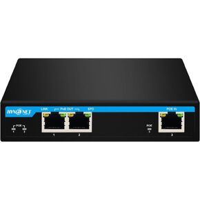 PX204 4 Port Gigabit PoE Extender with IEEE802.3af/at/bt Standard 1 Port 90W in 4 Port 30W Out PoE Repeater for Camera,VOIP
