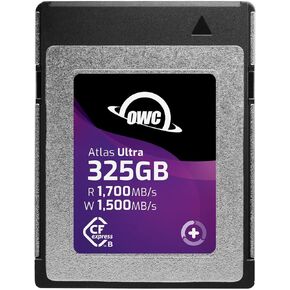 OWC Atlas Ultra Cfexpress 2.0 Type B Memory Card with 1700 MBPS Read and 1500MBPS Write Speed (325GB)
