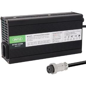 84V 5A Li-ion Battery Smart Charger for 20S 72V Li-ion Battery Black Aluminum Case with Cooling Fan (GX16 1+ 3- Plug) in Kuwait