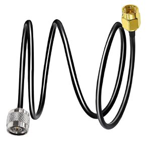 RG58 SMA to N Type Coax Cable, Low Loss SMA Male to N Male Coaxial Cable, 50ohm Type N SMA WiFi Antenna Extension Cable 32.8ft(10M) for 3G 4G LTE Antenna Wireless Network