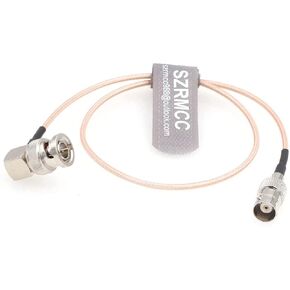 SDI Cable BNC Male Right Angle to BNC Female 3G HD SDI Cable RG179 75ohm Coaxial Extension Cable for Blackmagic ARRI RED Camera Monitor Radio Recorder (80cm)
