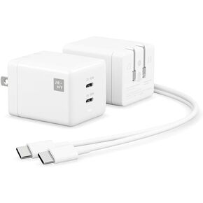 JOURNEY BLITZ 65W, 2 Port GaN-|| Charger, USB-C Fast Charging Block, Compact and Portable Wall Charger with USB-C to USB-C Cable (1.5 m), 2 Devices 1 Charger for all Smartphones, Tablets and Laptops