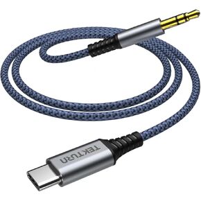 USB-C to 3.5mm Audio Cable [3.28ft, Realtek IC] 32bit/384KHz Aux Cord for Car & Headset, Compatible with iPhone 15 Pro, iPad Pro/Air, Samsung, Android Phones & Tablets in Kuwait