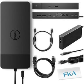 Dell WD22TB4 Docking Station, Performance Dock WD22TB4 with 180W Power Adapter + 130W Power Delivery + ZoomSpeed HDMI Cable + ZoomSpeed DisplayPort Cable
