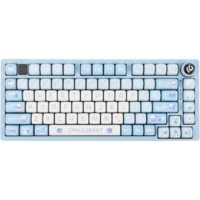 EPOMAKER x LEOBOG Hi75 Aluminum Alloy Wired Mechanical Keyboard, Programmable Gasket-mounted Gaming Keyboard with Mode-Switching Knob, Hot Swappable, NKRO, RGB (Blueberry Party, Nimbus V3 Switch)