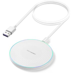 15W Fast Wireless Charger Pad,Wireless Phone Charging Station Compatible with iPhone 14/15/13/12/11/SE/X/AirPods,Fast Charge for Samsung Galaxy S23/S22/S21/S20/Note 20/Buds/Buds +,Pixel,LG G8/7
