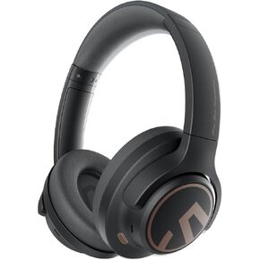 SoundPEATS Space Hybrid Active Noise Cancelling Wireless On-Ear Headphones Foldable Lightweight Over-Ear Bluetooth 5.3, Built-in Microphone, 40mm Driver, 123H Play, Multipoint Connection with ANC