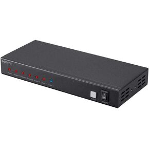 Monoprice Blackbird 4K 2x4 HDMI Splitter and Switch - Dolby Vision and Dolby TrueHD Support, Built in Automatically Adjusting Amplifier, 4K@60Hz, HDCP 2.2, Black