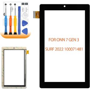 for ONN 100071481 Screen Replacement Tablet for ONN 7" Tablet Gen 3 Surf 2022 100071481 Touch Screen Digitizer Glass Panel Sensor with Tools