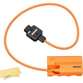 ZGCINE D-Tap to NPF (NPF-550) Dummy Battery Cable, 60CM/1.97FT, Output 8.4V/3A, Braided Wire