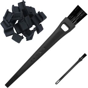 PS5 Cleaning Brush Kit, 20 USB Brushes, 10 RJ45 Dust Plugs, for All Machine Interfaces