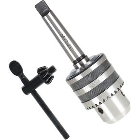 1/32-5/8 MT2 Heavy Duty Drill Chuck with Chuck Key MT2-JT3 Shank Fit for CNC Lathe Milling Drill Machine