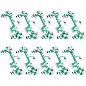 10Pcs Replacement Part Conductive Film,Button Circuit Film Board Keypad Conductive Film Ribbon Cable,for PS4 Handles Controller, for