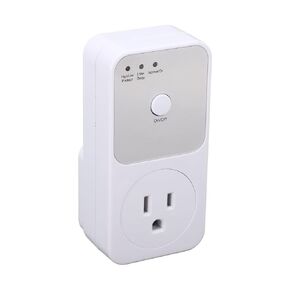Refrigerator Protector, 120VAC Single Outlet Protector Plug in for Home Appliances, Against Brownout, Spike, All Voltage Abnormalities, White