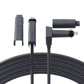 Starlink Cable 300FT Replacement Cable for Starlink Standard Actuated Gen 2, Starlink Cable Extension V2 with End Caps Starlink Accessories Waterproof Gray (300FT/91M)