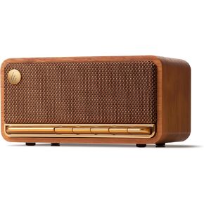 Edifier MP230 Portable Bluetooth Speaker, Wireless Speaker with Stereo Sound for Home & Outdoor Travel, 9h Playtime, Supports AUX, USB-C, TF card, 20W RMS - Classic Wooden