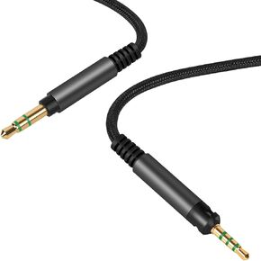 Audio Cable for Audio-Technica ATH-M70x ATH-M60x ATH-M50x ATH-M50 ATH-M40x ATH-M40 Headphones, 2.5mm TRRS to TRS Replacement Aux Cord (5.6 ft/1.7 m)