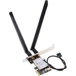 AR5B22 5GHz 802.11n 300Mbps Desktop PCi-e Express Wireless WiFi Adapter WLAN Card w/Bluetooth 4.0 for Qualcomm Atheros AR9462
