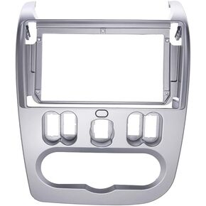 9 Inch Radio Fascia Compatible with Renault Logan Sandero 2009-2013 2 DIN Car Stereo Audio DVD Player Panel Adapter Frame Dash Mount Bezel