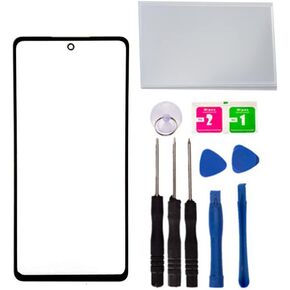 Replacement Repair Front Outer Glass Lens Cover Screen + OCA for Samsung Galaxy A53 5G A536/ A52S 5G A528 / A52 5G A526 with Parts Tape Tool (No LCD Touch ＆ Digitizer)
