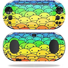 MightySkins Skin Compatible with Sony PS Vita (Wi-Fi 2nd Gen) wrap Cover Sticker Skins Happy Faces