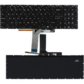 New RGB Backlit Keyboard Replacement for MSI GE75 GP65 GP73 GP75 MS-16U6 MS-16U1 MS-17E7 MS-17F2 MS-17F4, for Alpha 15 A3DD Series, with Colorful Backlight