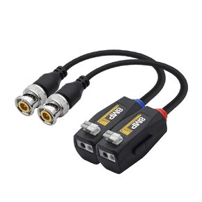 YACSEJAO Video Balun HD-CVI TVI AHD CVBS Passive Connector BNC Video Balun Transceiver Cable (HD Video Balun Connectors（2）)