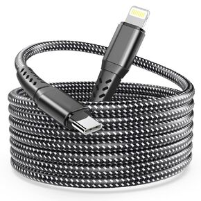 USB C to Lightning Cable 10ft, YEONPHOM MFi Certified Type C to Lightning Cable Extra Long iPhone Charger Cord Power Delivery Fast Charging for iPhone 14 13 12 Pro Max/Mini/11 Pro Max/XS MAX/XR/X/8/SE