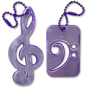 Safety Reflectors - Music Collection - for Instrument Cases, Music Bags, Purses, Backpacks, Strollers and Wheelchairs - Made in USA