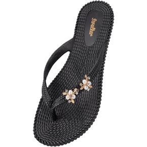 Swalker Metalli Man & Women's Flip Flop Sandal in Recyclable Rubber Sole with Non-Slip Pattern