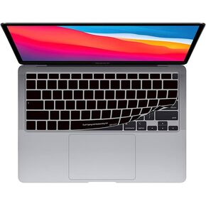 Black Keyboard Cover for MacBook Air w/Magic Keyboard - 13" (2020+) (Scandinavian)