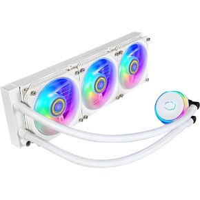مبرد سائل وحدة المعالجة المركزية Cooler Master MasterLiquid Atmos 360 Black - نظام تبريد المياه AIO، مضخة حجرة مزدوجة، مراوح Sickleflow 120 Edge مثبتة مسبقًا، دعامات Gen 2 RGB وLGA1700 وAM5 in Kuwait