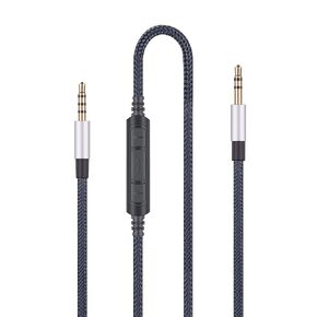 Audio Replacement Cable with Mic Remote Volume Control Compatible Sony MDR1000X, MDRXB650BT, MDR-XB950BT, WH1000XM3, WH1000XM2, WH-CH700N Headphone and Compatible Samsung Galaxy Android