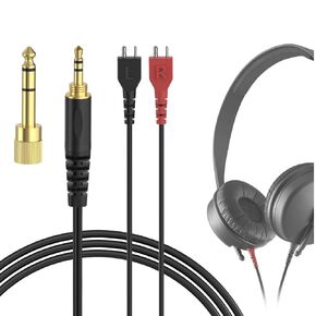 GEEKRIA Audio Cable Compatible with Sennheiser HD25, HD25-1, HD25-1 II, HD25-13, HD25-C Headphones Cable, 1/8" (3.5mm) Replacement Stereo Cord (8 ft / 2.5 m)