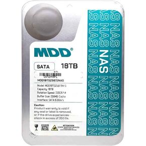 MDD (MDD18TS25672NAS) 18TB 7200 RPM 256MB Cache SATA 6.0Gb/s 3.5" Internal NAS Hard Drive (Renewed)