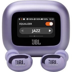JBL Live Buds 3 - True wireless noise-cancelling bud-type earbuds, 40Hrs total playback, Wireless Charging, 6 Mics for perfect calls, Multi-point connection, IP55 waterproof and dustproof (Black)