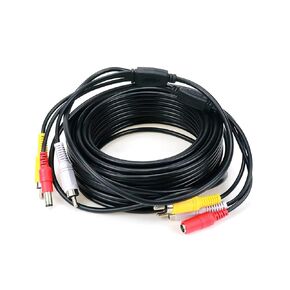 RCA Male to Male Audio Video Power Cable for CCTV Security Camera 50Ft Long