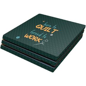 MightySkins Skin Compatible with Sony Playstation 4 Pro PS4 – Born to Quilt | Protective, Durable, and Unique Vinyl Decal wrap Cover | Easy to Apply, Remove, and Change Styles | Made in The USA
