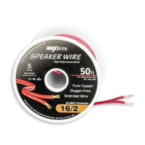 200 ft. 16 Gauge Stranded Flexible Dual Conductor Bonded Zip Cord Wire, Oxygen Free Pure Copper - UL Listed Class 2