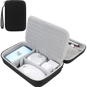 Hard Electronic Organizer Travel Case for MacBook Power Adapter Chargers Cables Power Bank Apple Magic Mouse Apple Pencil USB Flash Disk SD Card Hard Drive Waterproof Shockproof Carrying Case, Grey