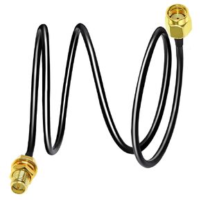 RPSMA Cable RG58 6.6 feet(2M) Reverse Polarity SMA Female to Male Extension Cable RP-SMA Cable 50ohm for RF Radio WiFi Antenna GPS Low Loss Antenna Coax Cable