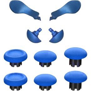 Replacement Joystick for PS5 Edge Controller, 6 Thumbsticks Thumb Stick Grips & 4 Back Paddles Metal Triggers Buttons Accessories for PS5 Edge Controller, Red