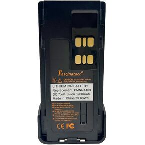 PMNN4409 PMNN4409AR 7.4V 3200mAh Li-ion Battery for XPR 3500 XPR 3500e XPR 3300 XPR 3300e XPR7350 XPR7580 XPR7580e XPR7550 XPR 7550e APX4000 APX1000 DP4400 Portable Radio PMNN4448 with Belt Clip