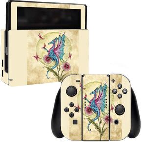 MightySkins Skin Compatible with Nintendo Switch - Dragon Daydream | Protective, Durable, and Unique Vinyl Decal wrap Cover | Easy to Apply, Remove, and Change Styles | Made in The USA