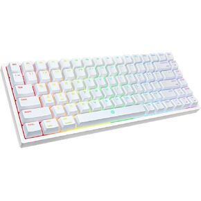 لوحة مفاتيح الألعاب الميكانيكية DREVO Gramr V2 TE 84 Key RGB بإضاءة خلفية ومفتاح أحمر TKL 75% USB لوحة مفاتيح سلكية - أسود