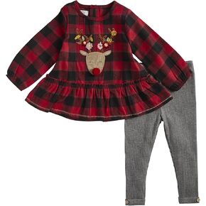 Mud Pie baby-girls Alpine Reindeer Tunic LeggingAlpine Reindeer Tunic Legging